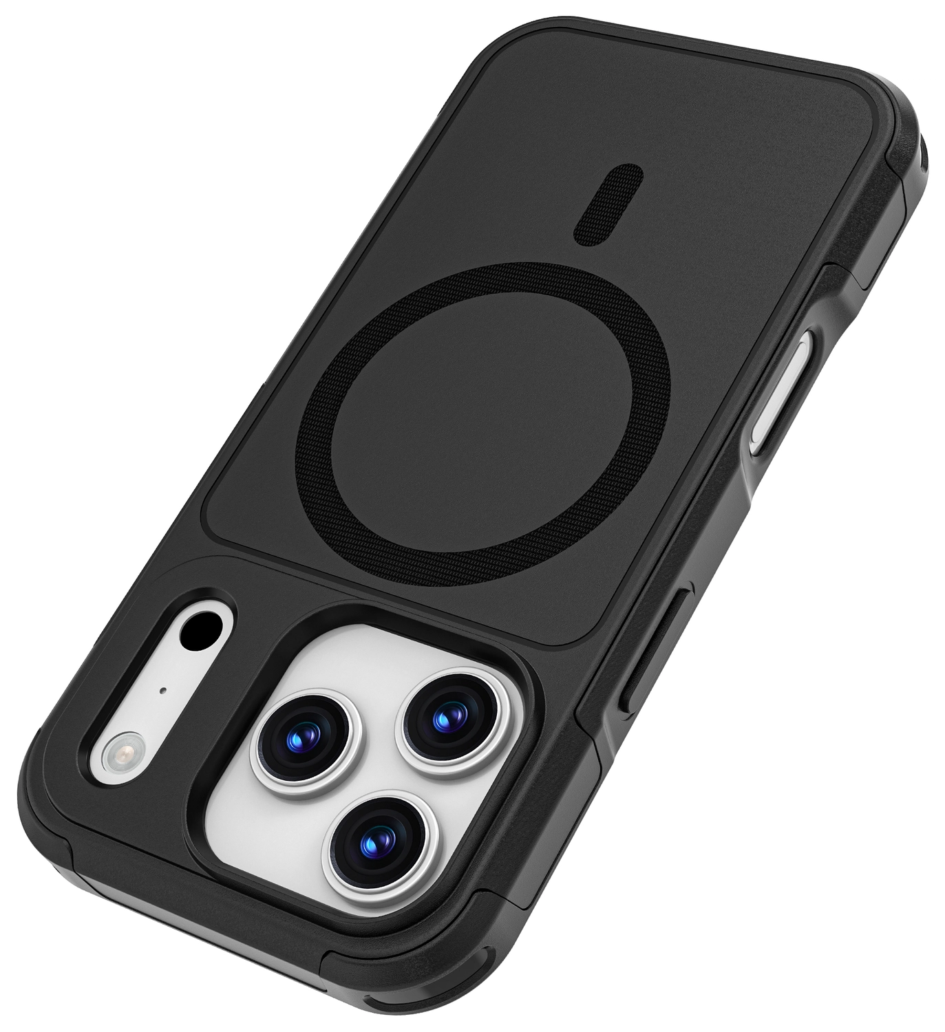 Apple iPhone 17 Pro Hoesje Dual-Layer Hybride Back Cover met MagSafe Zwart afbeelding 10