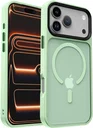 iPhone 17 Pro Hoesje met MagSafe Back Cover Matte Groen