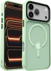 iPhone 17 Pro Hoesje met MagSafe Back Cover Matte Groen afbeelding