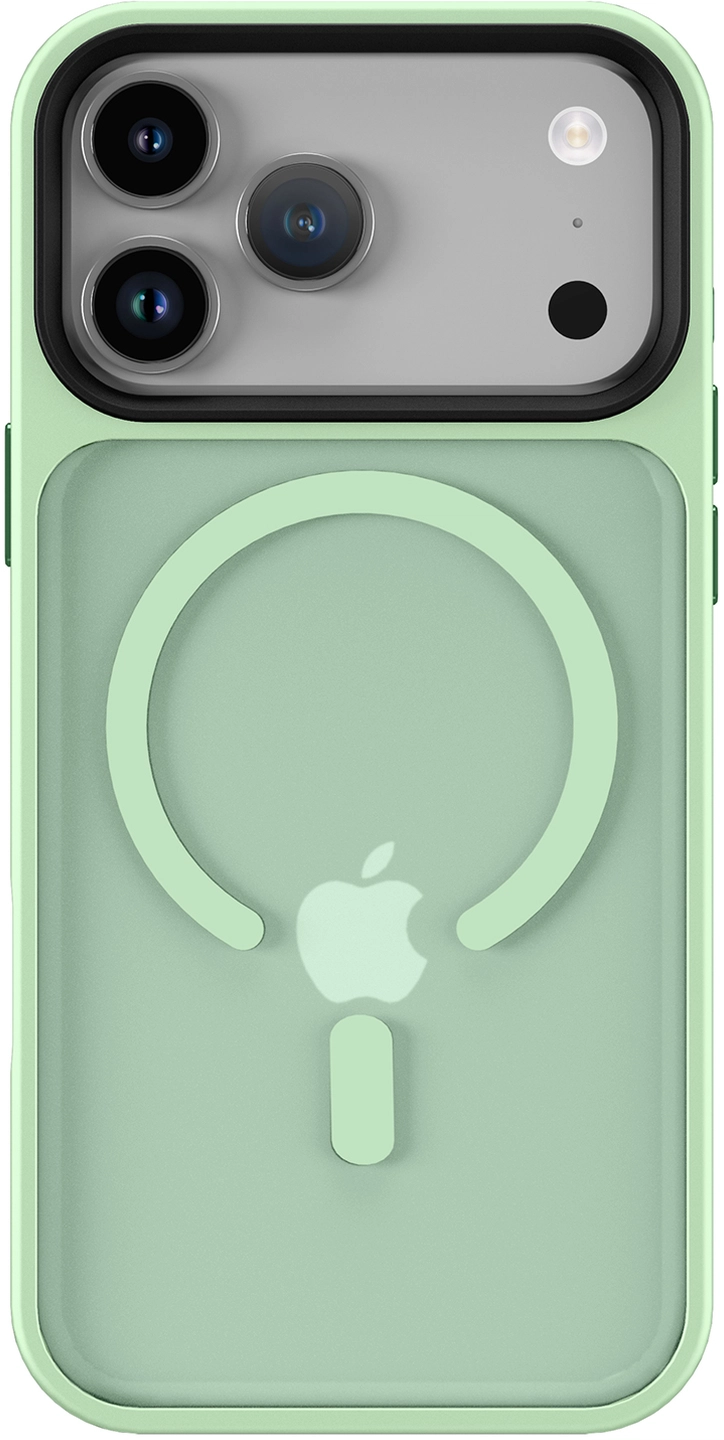 iPhone 17 Pro Hoesje met MagSafe Back Cover Matte Groen afbeelding 12