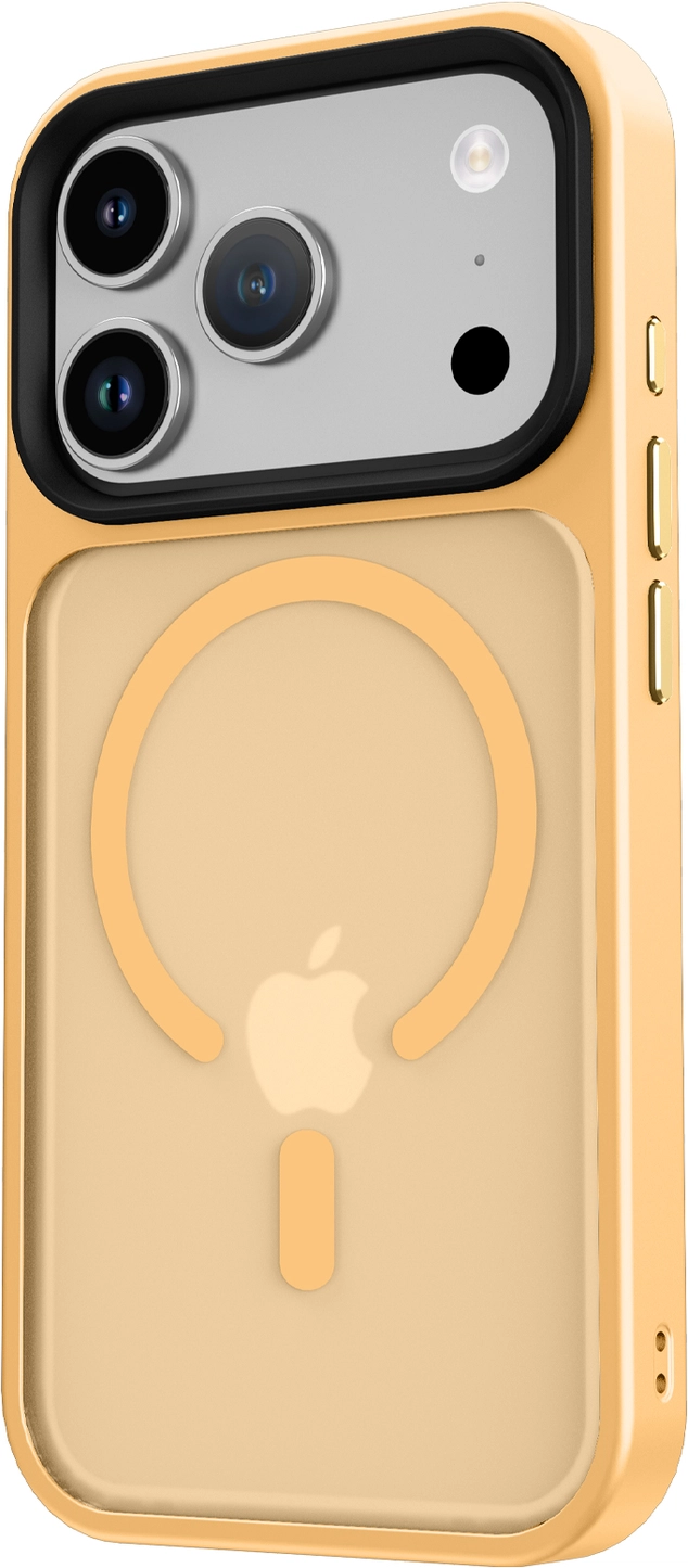 iPhone 17 Pro Hoesje met MagSafe Back Cover Matte Oranje afbeelding 13