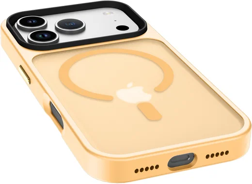 iPhone 17 Pro Hoesje met MagSafe Back Cover Matte Oranje afbeelding 15