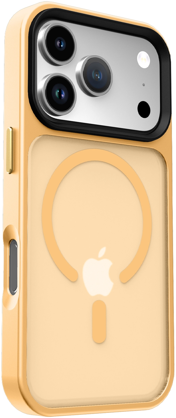 iPhone 17 Pro Hoesje met MagSafe Back Cover Matte Oranje afbeelding 16