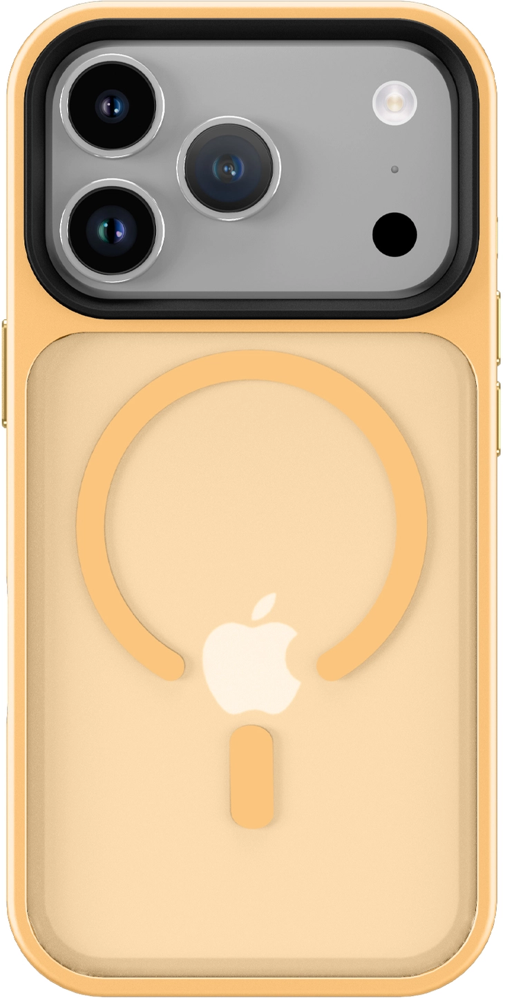 iPhone 17 Pro Hoesje met MagSafe Back Cover Matte Oranje afbeelding 12