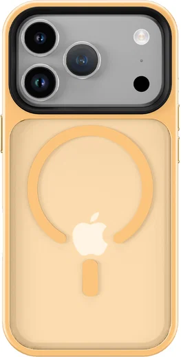 iPhone 17 Pro Hoesje met MagSafe Back Cover Matte Oranje afbeelding 12