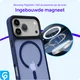iPhone 17 Pro Hoesje met MagSafe Back Cover Matte Donker Blauw afbeelding 2
