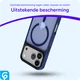 iPhone 17 Pro Hoesje met MagSafe Back Cover Matte Donker Blauw afbeelding 7