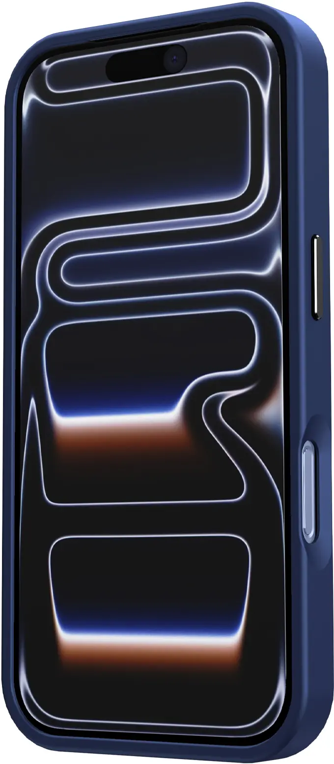 iPhone 17 Pro Hoesje met MagSafe Back Cover Matte Donker Blauw afbeelding 16