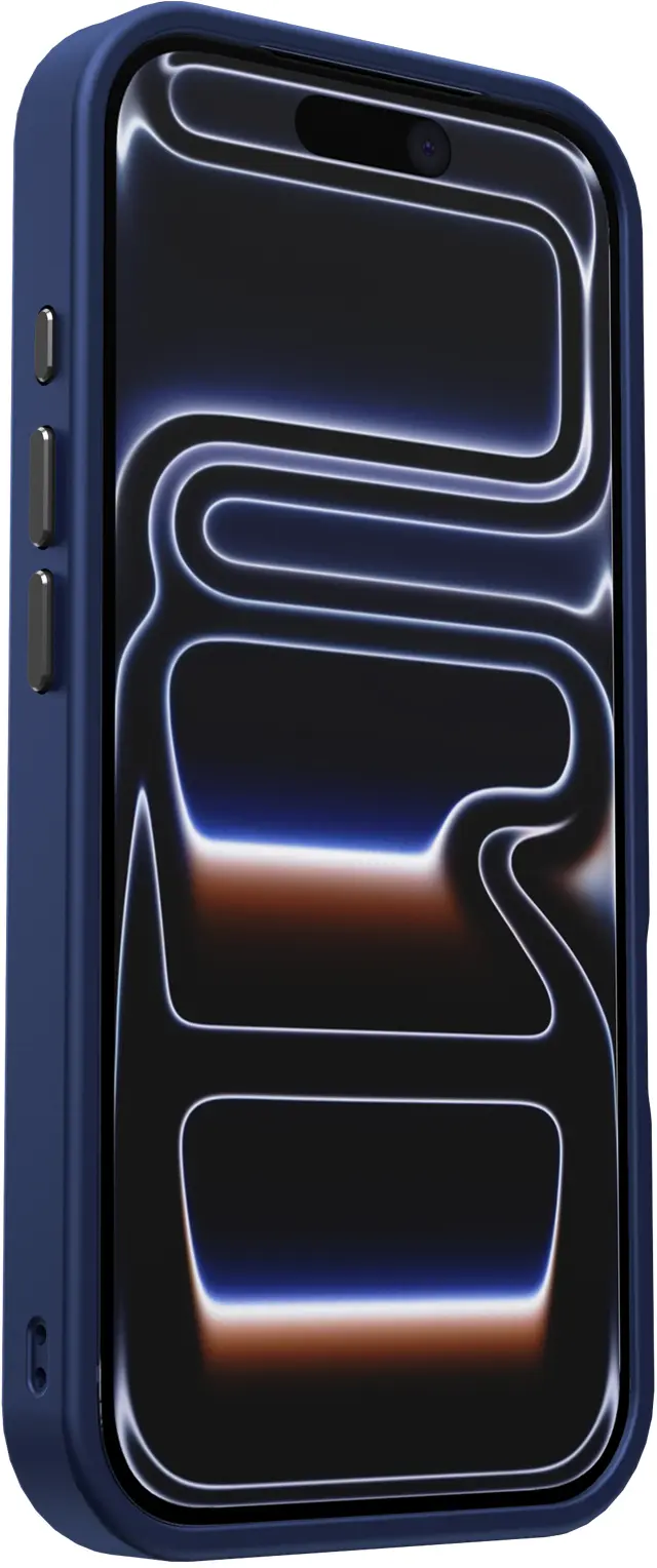 iPhone 17 Pro Hoesje met MagSafe Back Cover Matte Donker Blauw afbeelding 15
