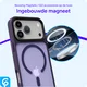 iPhone 17 Pro Hoesje met MagSafe Back Cover Matte Donker Paars afbeelding 10