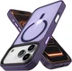 iPhone 17 Pro Hoesje met MagSafe Back Cover Matte Donker Paars afbeelding 11