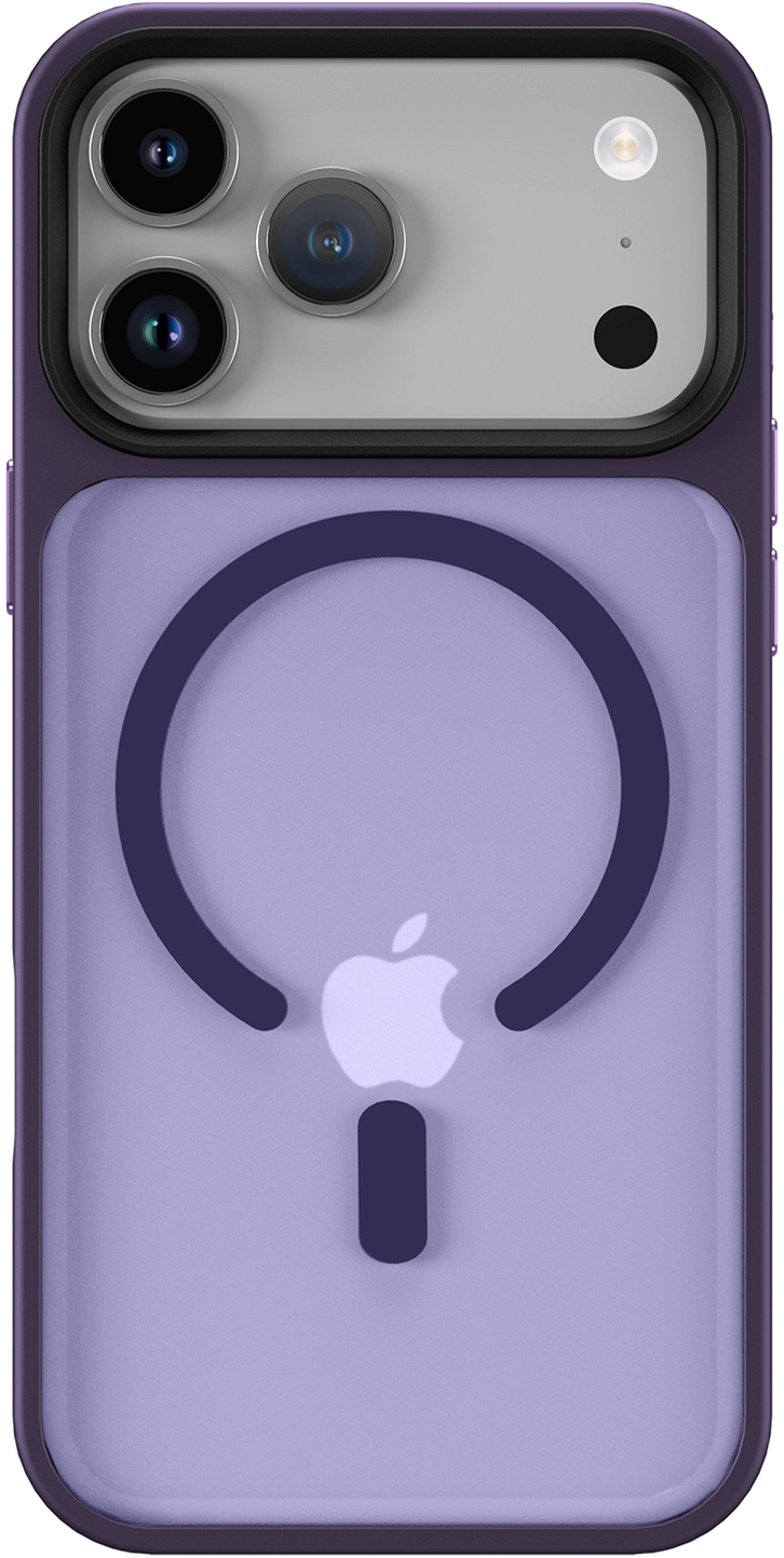 iPhone 17 Pro Hoesje met MagSafe Back Cover Matte Donker Paars afbeelding 12