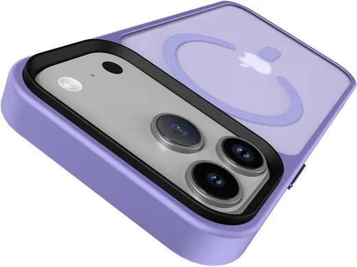 iPhone 17 Pro Hoesje met MagSafe Back Cover Matte Paars afbeelding 13