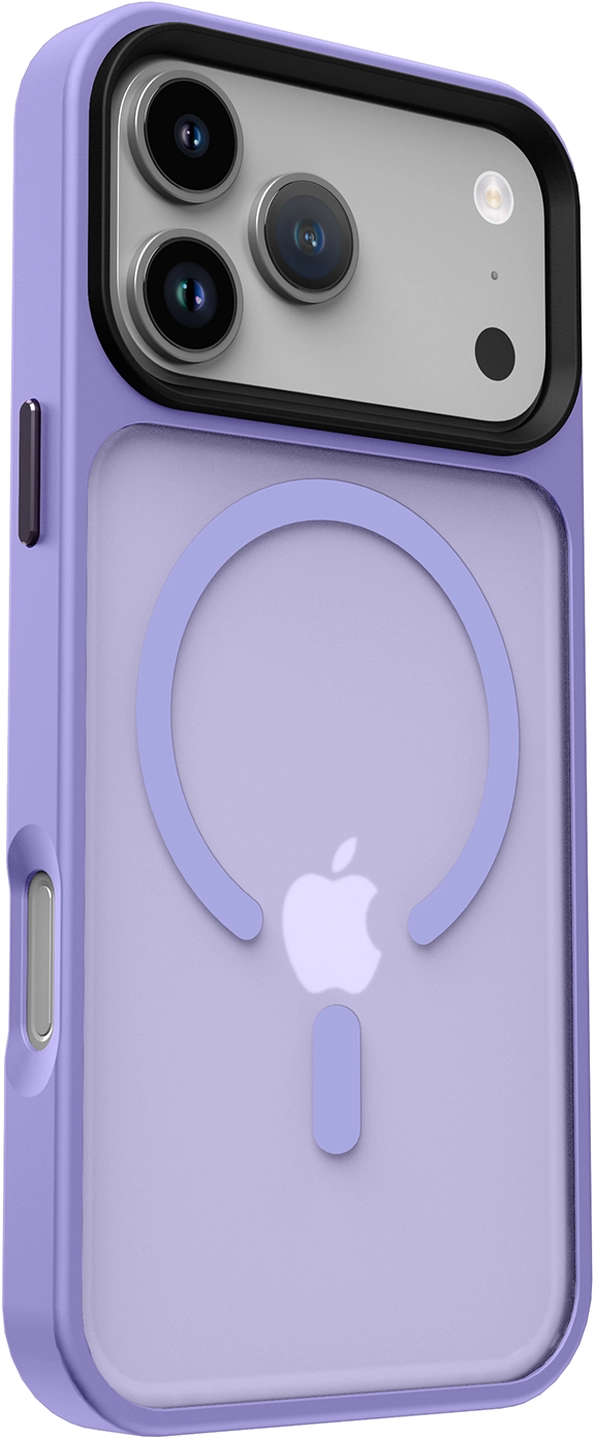 iPhone 17 Pro Hoesje met MagSafe Back Cover Matte Paars afbeelding 15