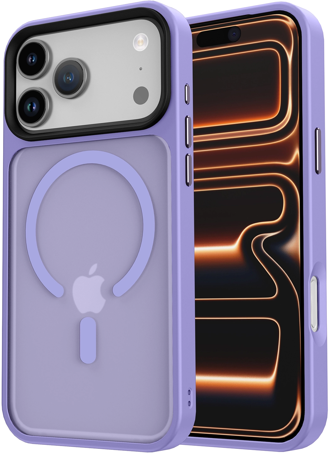 iPhone 17 Pro Hoesje met MagSafe Back Cover Matte Paars afbeelding 19