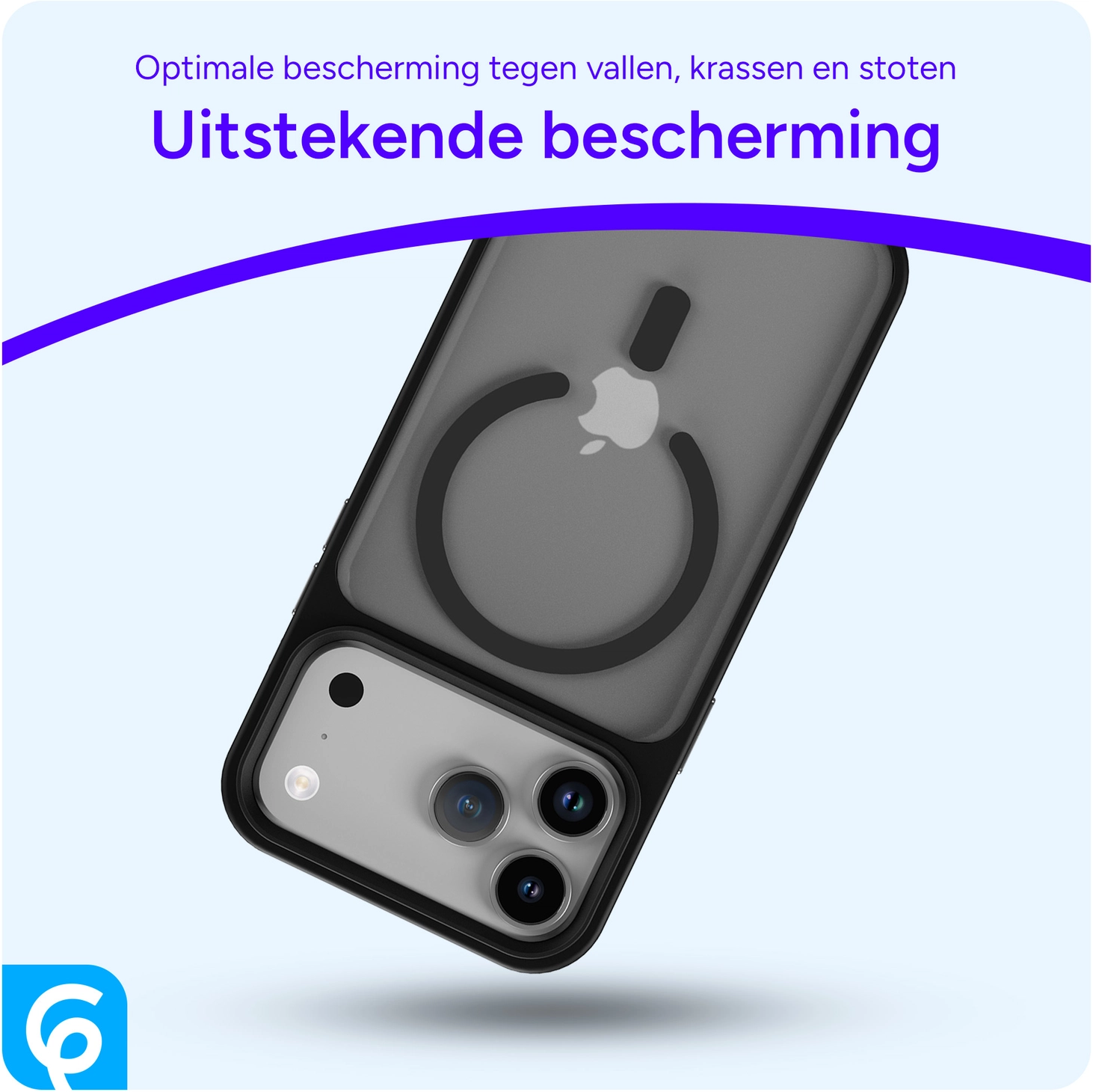 iPhone 17 Pro Hoesje met MagSafe Back Cover Matte Zwart afbeelding 12
