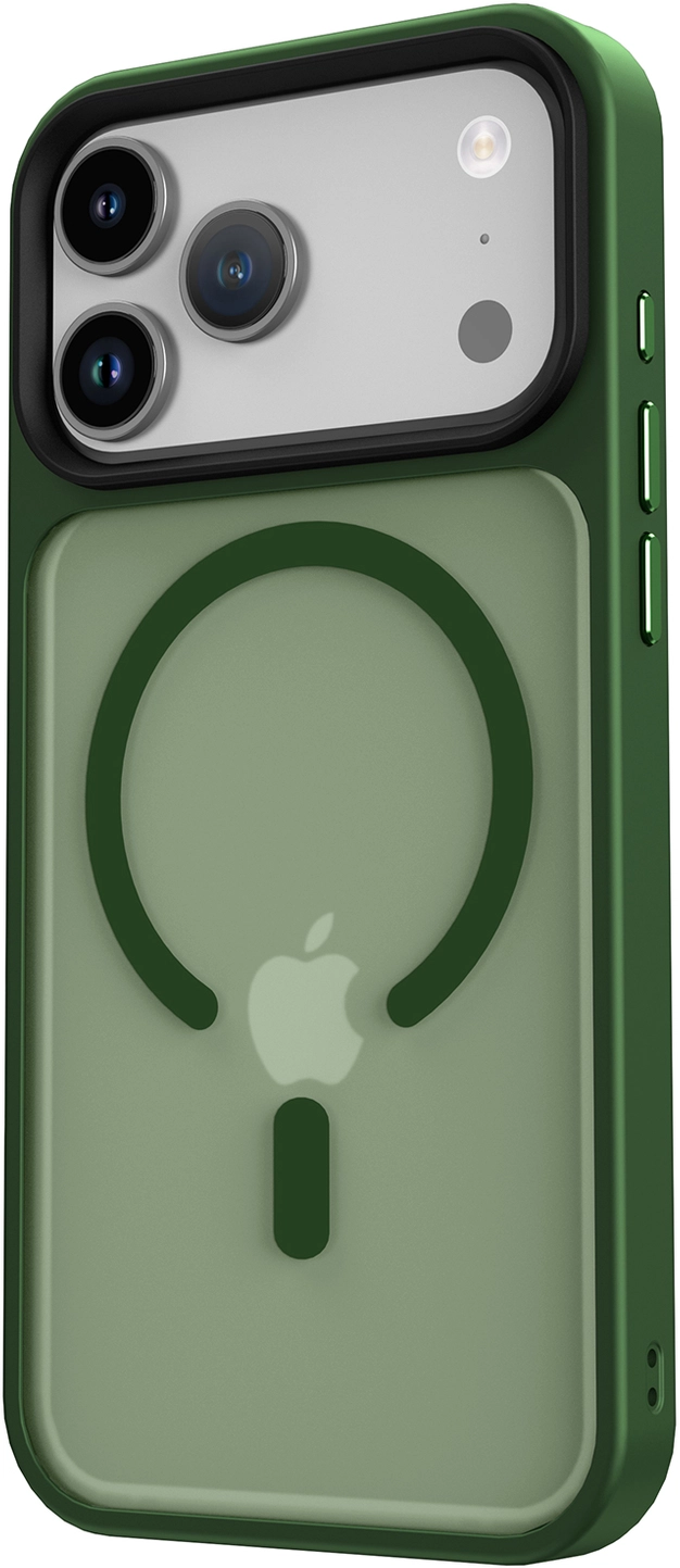iPhone 17 Pro Hoesje met MagSafe Back Cover Matte Donker Groen afbeelding 17