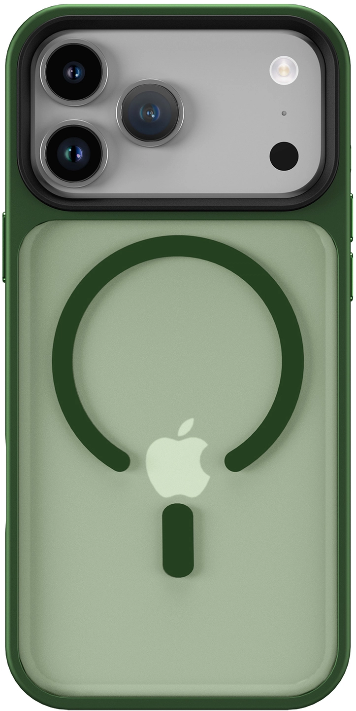 iPhone 17 Pro Hoesje met MagSafe Back Cover Matte Donker Groen afbeelding 12