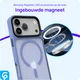 iPhone 17 Pro Hoesje met MagSafe Back Cover Matte Blauw afbeelding 2