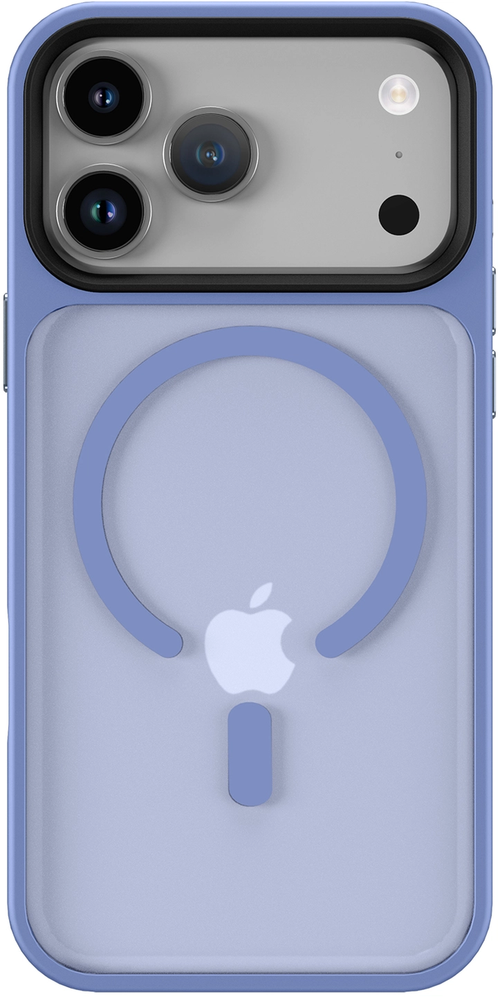 iPhone 17 Pro Hoesje met MagSafe Back Cover Matte Blauw afbeelding 12