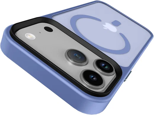 iPhone 17 Pro Hoesje met MagSafe Back Cover Matte Blauw afbeelding 13