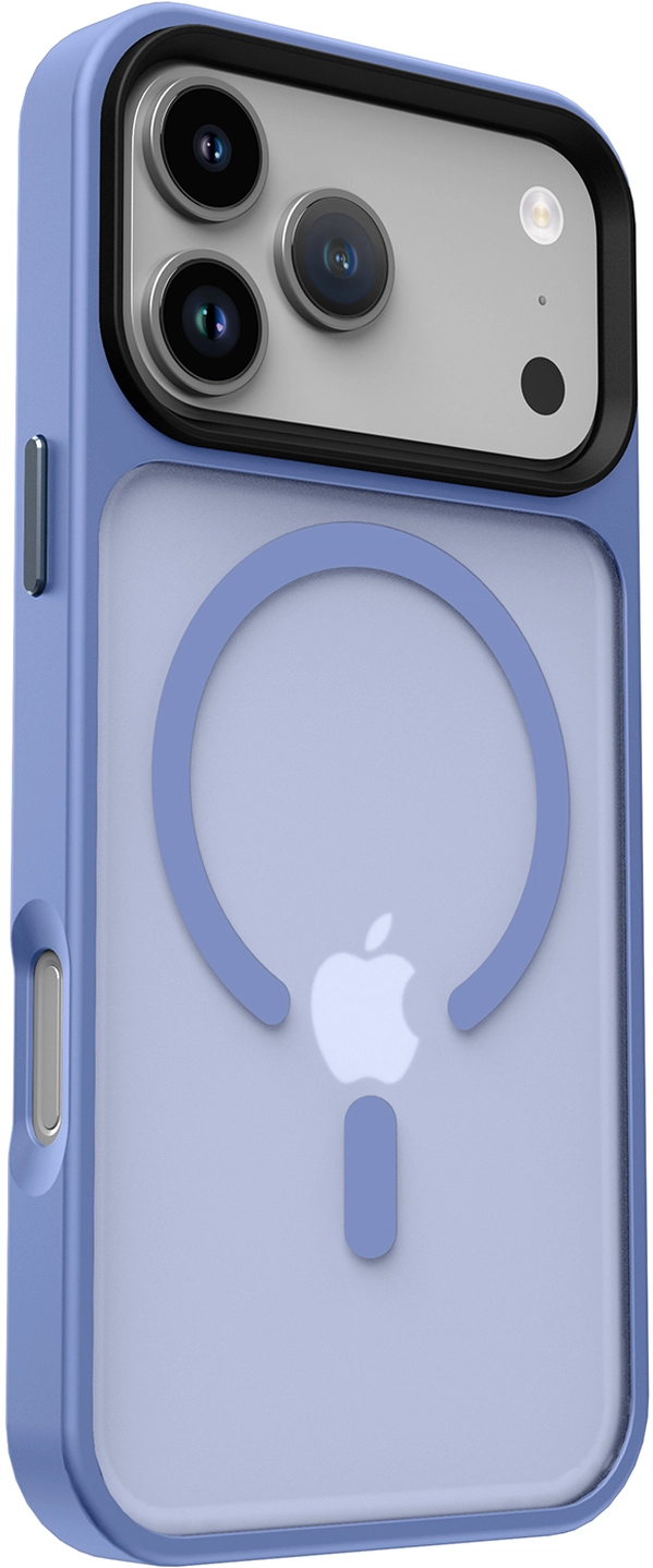 iPhone 17 Pro Hoesje met MagSafe Back Cover Matte Blauw afbeelding 15