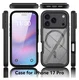 Apple iPhone 17 Pro Hoesje Full Protect 360° Cover met MagSafe Zwart afbeelding 8