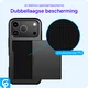 Apple iPhone 17 Pro Hoesje met Slider Kaarthouder Back Cover Zwart afbeelding 10