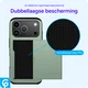 Apple iPhone 17 Pro Hoesje met Slider Kaarthouder Back Cover Groen afbeelding 10
