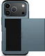 Apple iPhone 17 Pro Hoesje met Slider Kaarthouder Back Cover Blauw afbeelding 12