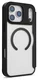 Apple iPhone 17 Pro Hoesje met MagSafe Book Case Transparant Zwart afbeelding 5