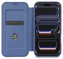 Apple iPhone 17 Pro Hoesje met MagSafe Book Case Transparant Blauw