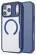 Apple iPhone 17 Pro Hoesje met MagSafe Book Case Transparant Blauw afbeelding 3