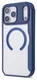 Apple iPhone 17 Pro Hoesje met MagSafe Book Case Transparant Blauw afbeelding 8