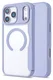 Apple iPhone 17 Pro Hoesje met MagSafe Book Case Transparant Paars afbeelding 3