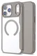Apple iPhone 17 Pro Hoesje met MagSafe Book Case Transparant Beige afbeelding 3
