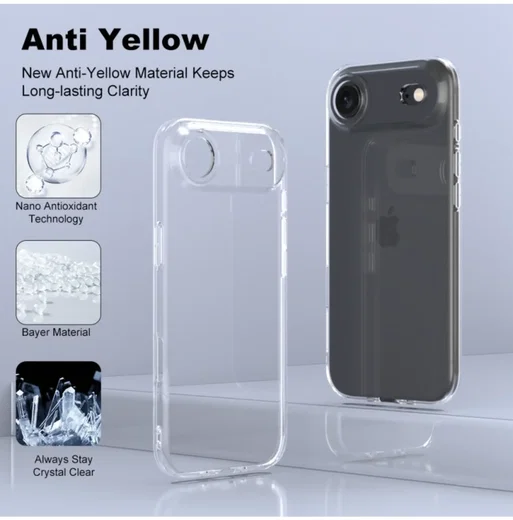 Apple iPhone Air Hoesje Dun TPU Back Cover Transparant afbeelding 5