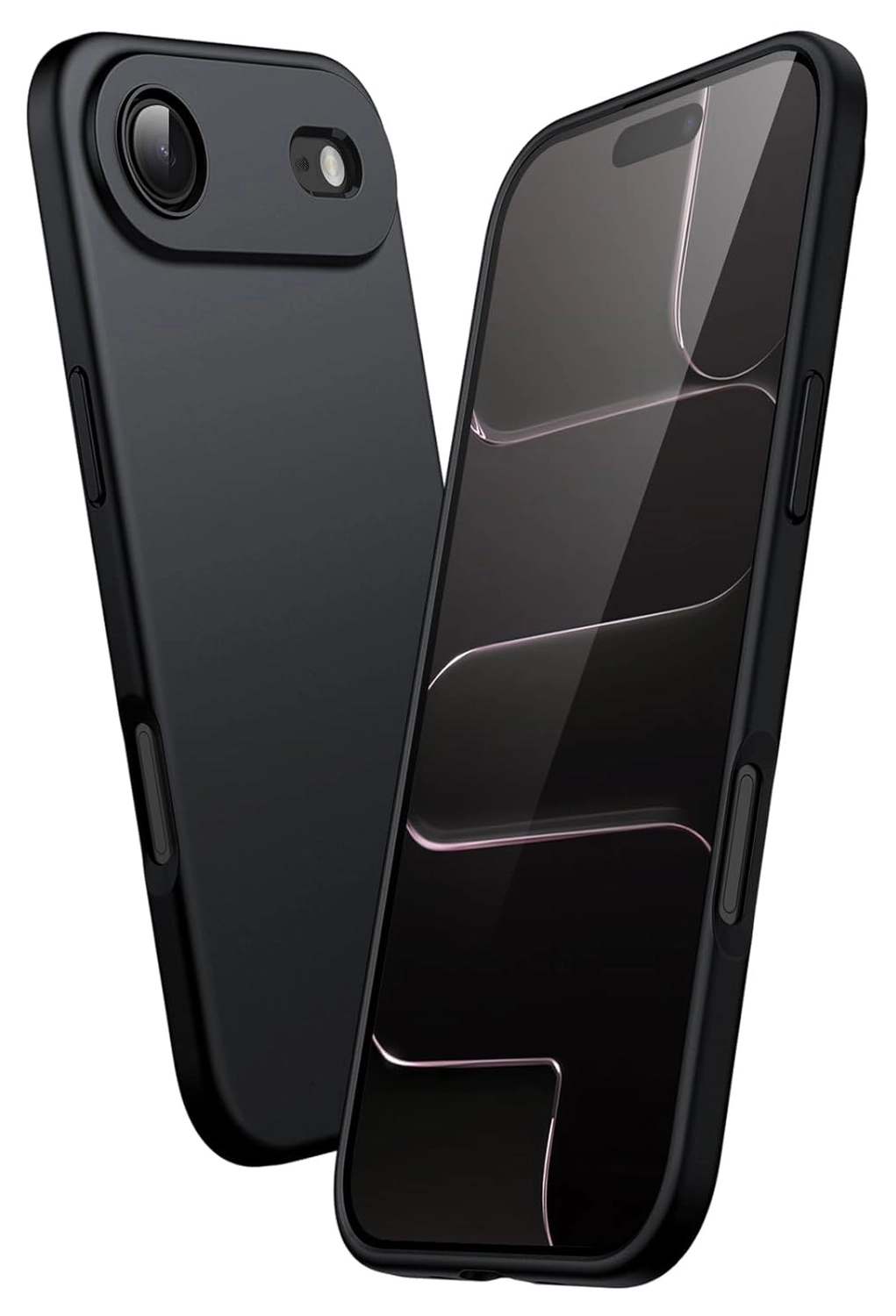 Apple iPhone Air Hoesje Dun TPU Back Cover Matte Zwart afbeelding 1