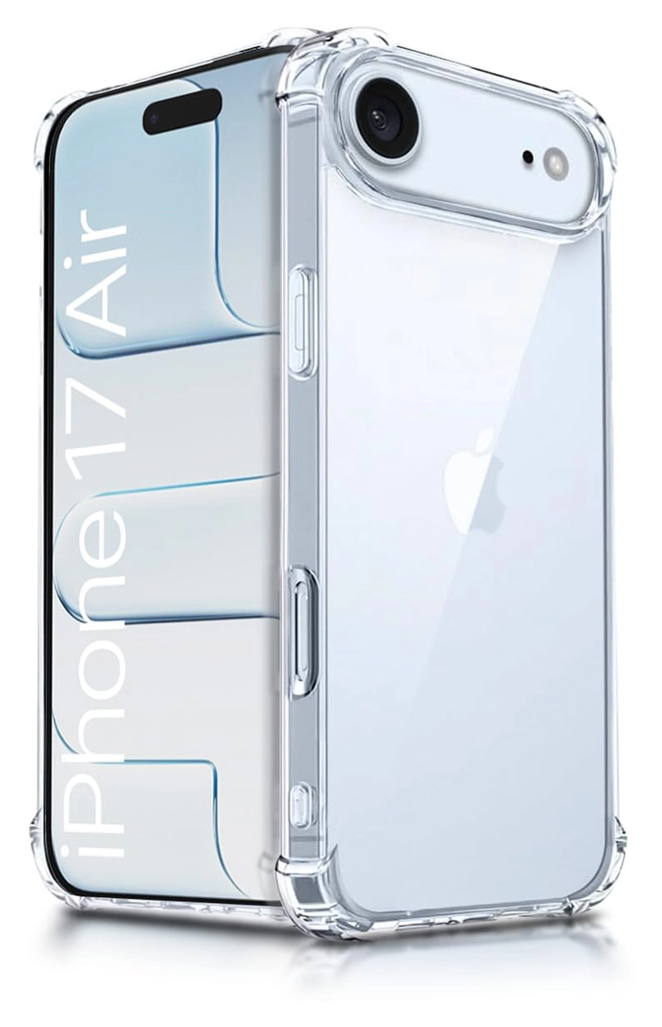 Apple iPhone Air Hoesje Schokbestendig en Dun TPU Back Cover Transparant afbeelding 1