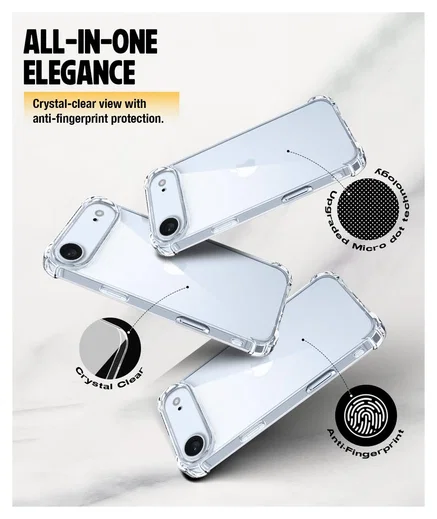 Apple iPhone Air Hoesje Schokbestendig en Dun TPU Back Cover Transparant afbeelding 6