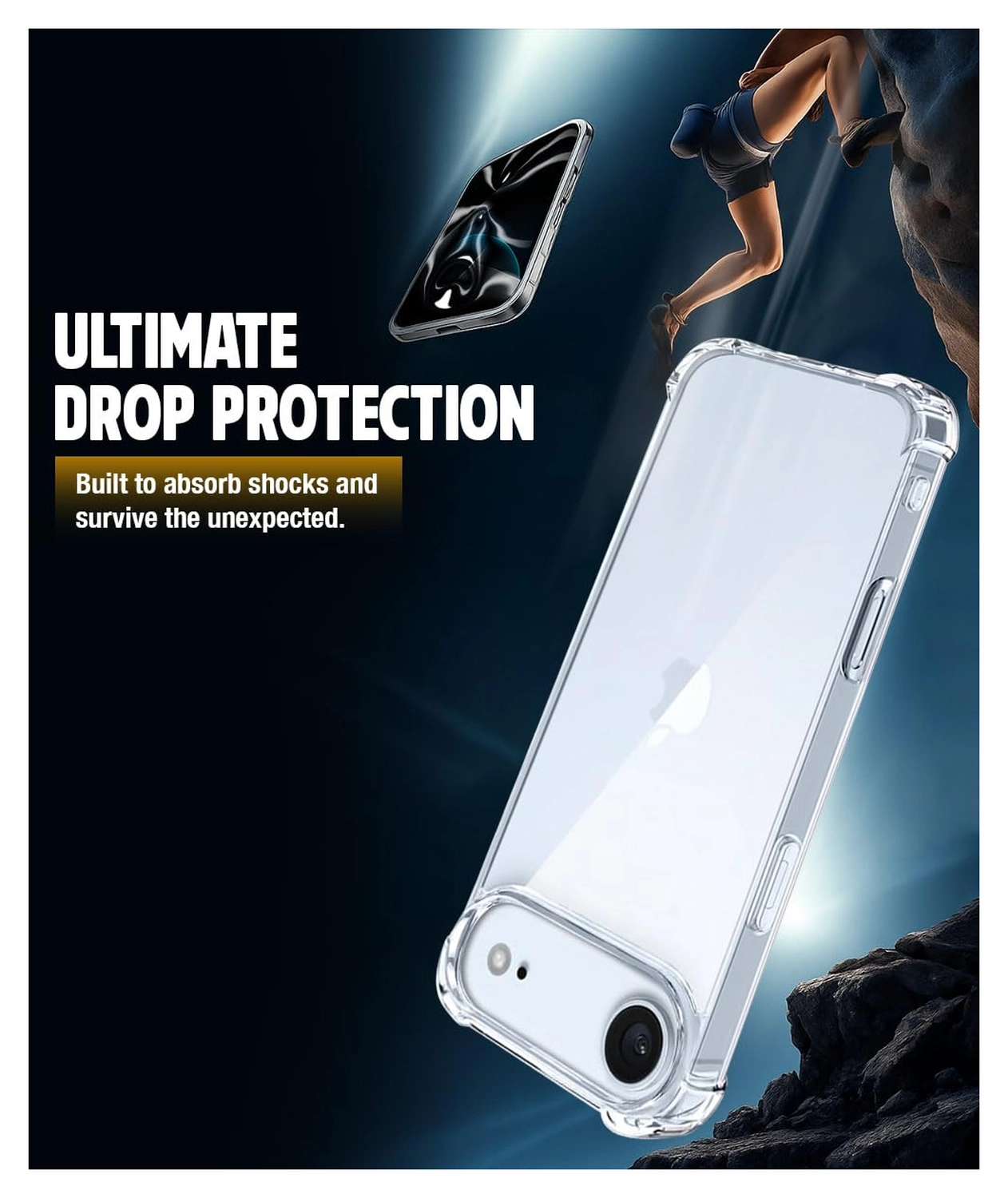 Apple iPhone Air Hoesje Schokbestendig en Dun TPU Back Cover Transparant afbeelding 7