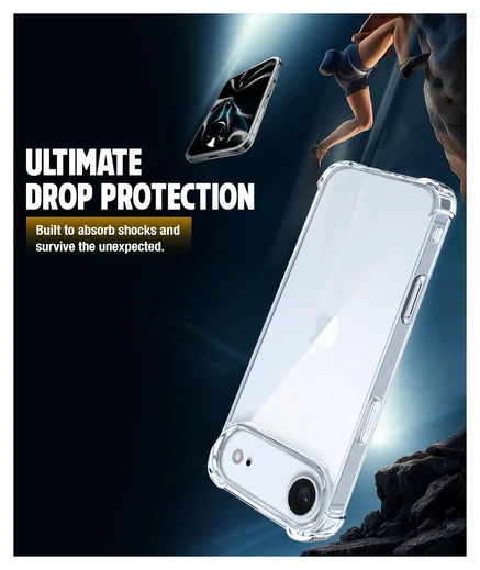 Apple iPhone Air Hoesje Schokbestendig en Dun TPU Back Cover Transparant afbeelding 7