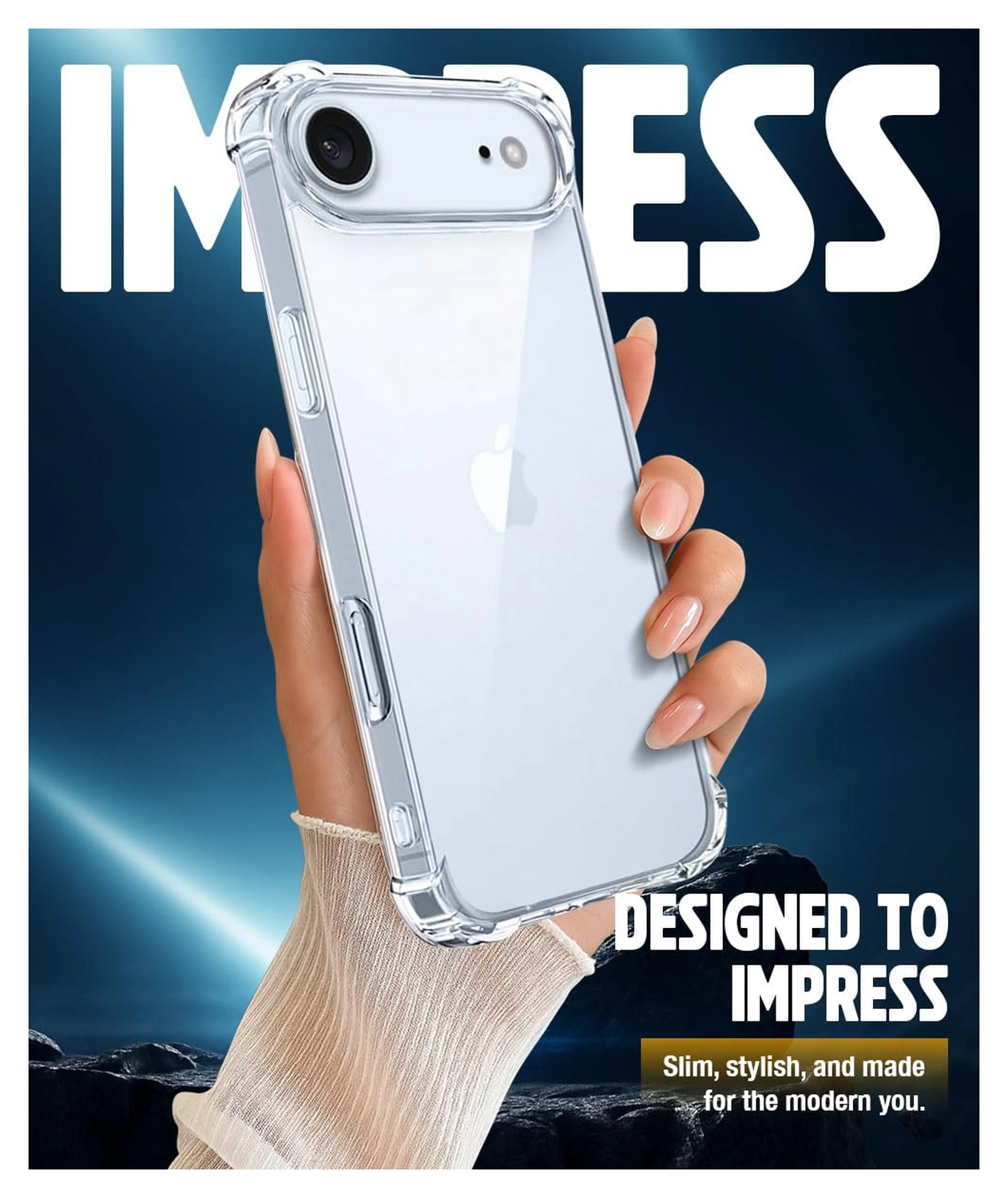 Apple iPhone Air Hoesje Schokbestendig en Dun TPU Back Cover Transparant afbeelding 10