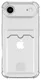 Apple iPhone Air Hoesje Dun TPU met Pasjeshouder Back Cover Transparant afbeelding 6