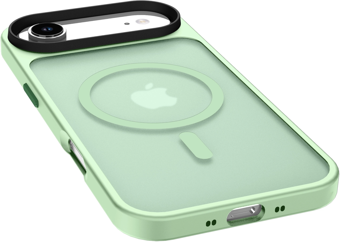 Apple iPhone Air Hoesje met MagSafe Back Cover Matte Groen afbeelding 10
