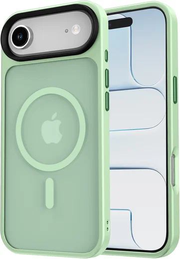 Apple iPhone Air Hoesje met MagSafe Back Cover Matte Groen afbeelding 15