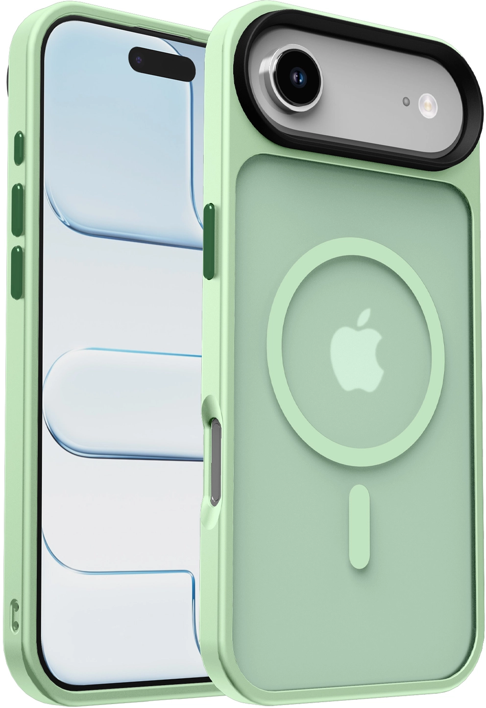 Apple iPhone Air Hoesje met MagSafe Back Cover Matte Groen afbeelding 1