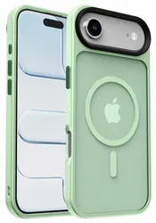 Apple iPhone Air Hoesje met MagSafe Back Cover Matte Groen afbeelding