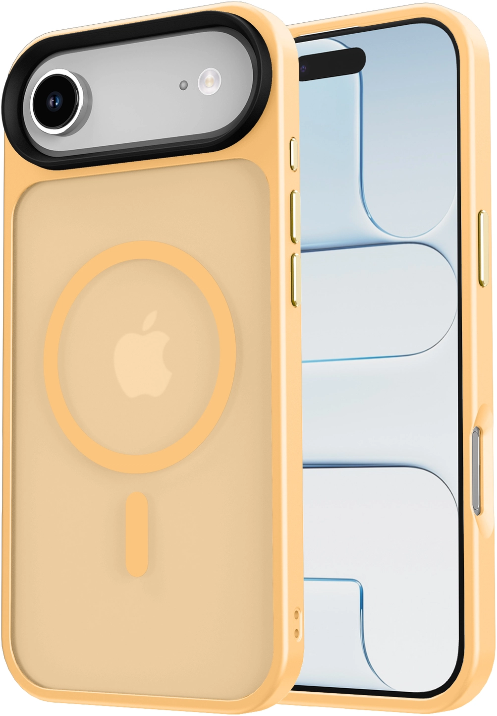 Apple iPhone Air Hoesje met MagSafe Back Cover Matte Oranje afbeelding 14