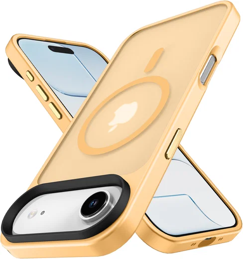Apple iPhone Air Hoesje met MagSafe Back Cover Matte Oranje afbeelding 2